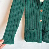 1970s Green Hooded Sweater