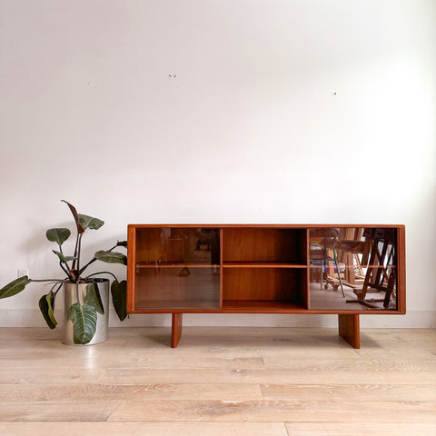 Danish Teak Large Curio Cabinet