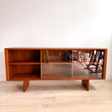 Danish Teak Large Curio Cabinet