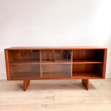 Danish Teak Large Curio Cabinet