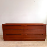 Danish Teak Low Dresser by Torring