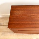 Danish Teak Low Dresser by Torring