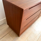 Danish Teak Low Dresser by Torring