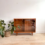 Danish Teak Small Curio Cabinet