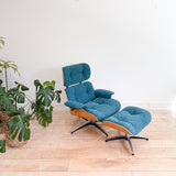 Eames Style Lounge Chair + Ottoman