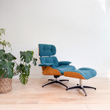 Eames Style Lounge Chair + Ottoman