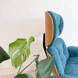 Eames Style Lounge Chair + Ottoman