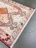 Vintage Turkish Soumak Rug 3'8"x6'8"