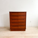 Danish Teak Highboy Dresser by Torring