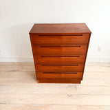 Danish Teak Highboy Dresser by Torring