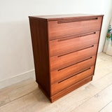 Danish Teak Highboy Dresser by Torring