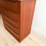 Danish Teak Highboy Dresser by Torring