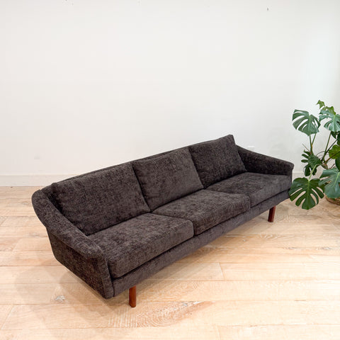 Dux Sofa w/ New Grey/Brown Upholstery