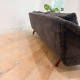Dux Sofa w/ New Grey/Brown Upholstery