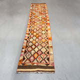 Turkish Runner - Pinks/Org/Browns - 2'6x12'2