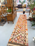 Turkish Runner - Pinks/Org/Browns - 2'6x12'2