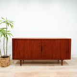 HP Hansen Teak Sideboard w/ Tambour Doors