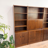 Mid Century Walnut Wall Unit by Van Pelt