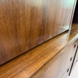 Mid Century Walnut Wall Unit by Van Pelt