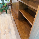 Mid Century Walnut Wall Unit by Van Pelt