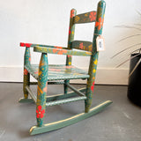 "Labor of Love" - Painted Baby Rocking Chair