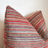Blue/Red Multi Color Pillow 20"