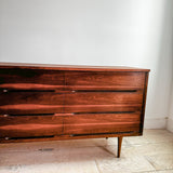 Mid Century Walnut Low Dresser