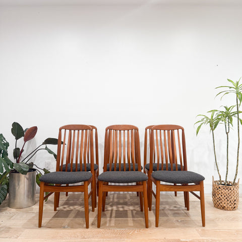 Set of 6 Benny Linden Teak Dining Chairs