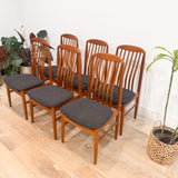 Set of 6 Benny Linden Teak Dining Chairs