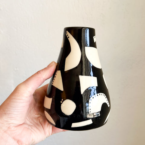 M. Black and White Vase