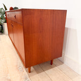 Vintage Small Teak Sideboard on Tapered Legs