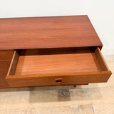Vintage Small Teak Sideboard on Tapered Legs