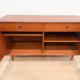 Vintage Small Teak Sideboard on Tapered Legs