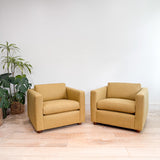 Pair of Mid Century Lounge Chairs - New Upholstery