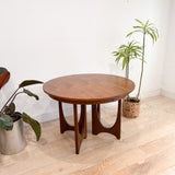 Walnut Broyhill Brasilia Dining Table w/ 1 Leaf