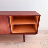 Danish Teak Credenza w/ Sliding Doors