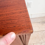 Danish Teak Credenza w/ Sliding Doors