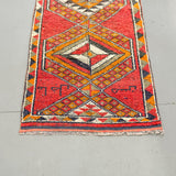 Turkish Runner - Org./Pink/Grey 2'10x11'3