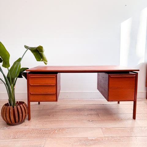 Danish Teak Desk by GV Mobler