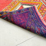 Turkish Runner - Org./Pink/Grey 2'10x11'3