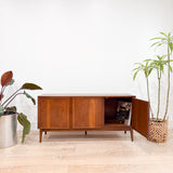 Mid Century Walnut Record/Media Cabinet