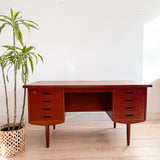 Danish Teak Desk w/ Key