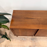 Mid Century Walnut Record/Media Cabinet