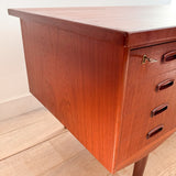 Danish Teak Desk w/ Key