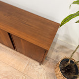 Mid Century Walnut Record/Media Cabinet