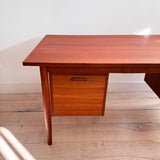 Danish Teak Desk w/ Finished Back