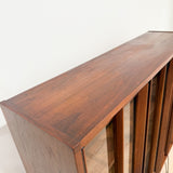 Mid Century Walnut Curio Cabinet