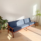 Danish Teak Sofa w/ New Upholstery