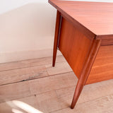 Danish Teak Desk w/ Finished Back