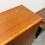 Vintage Danish Teak Armoire on Plinth Base